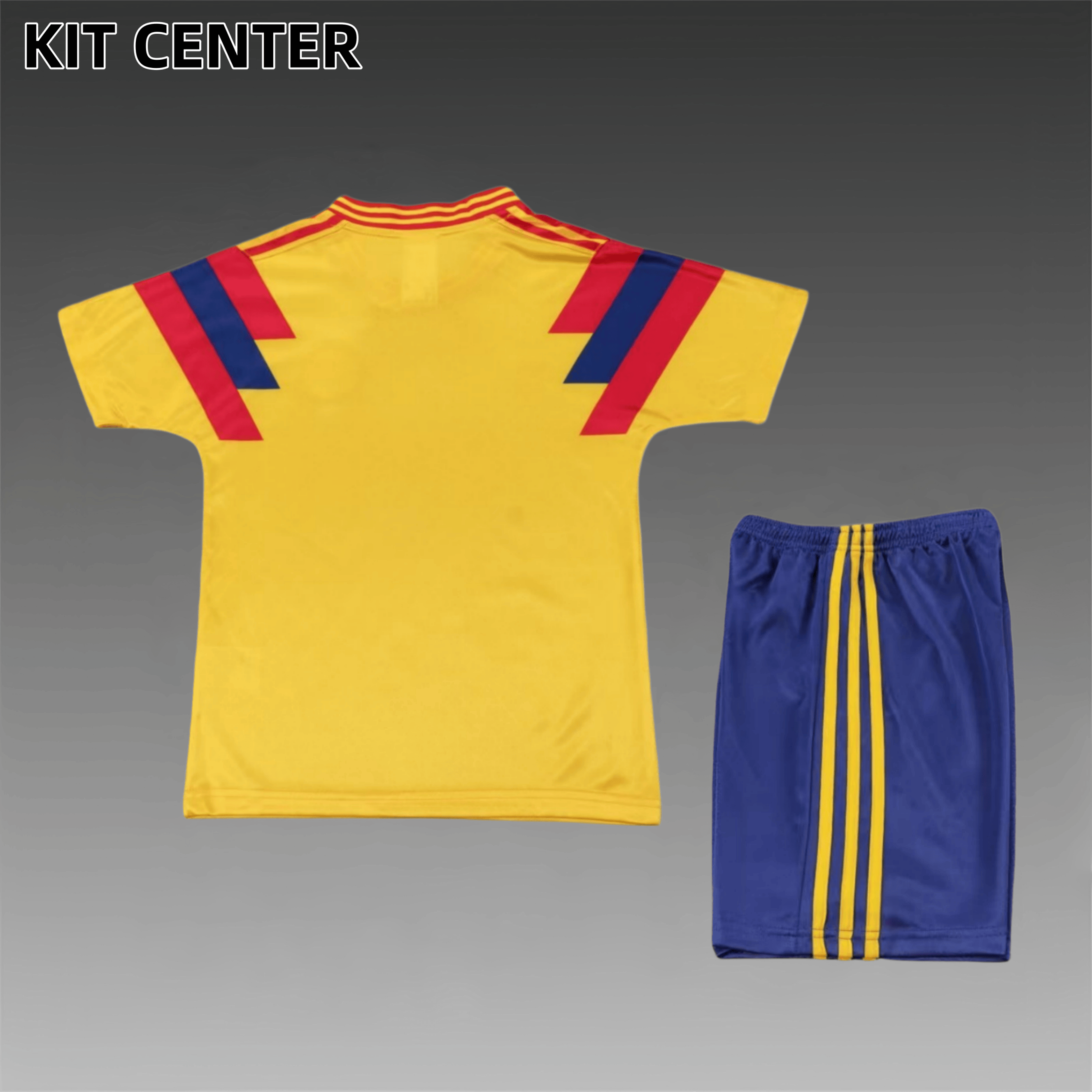 1990 Colombia home Retro Football Shirt Kids Kit