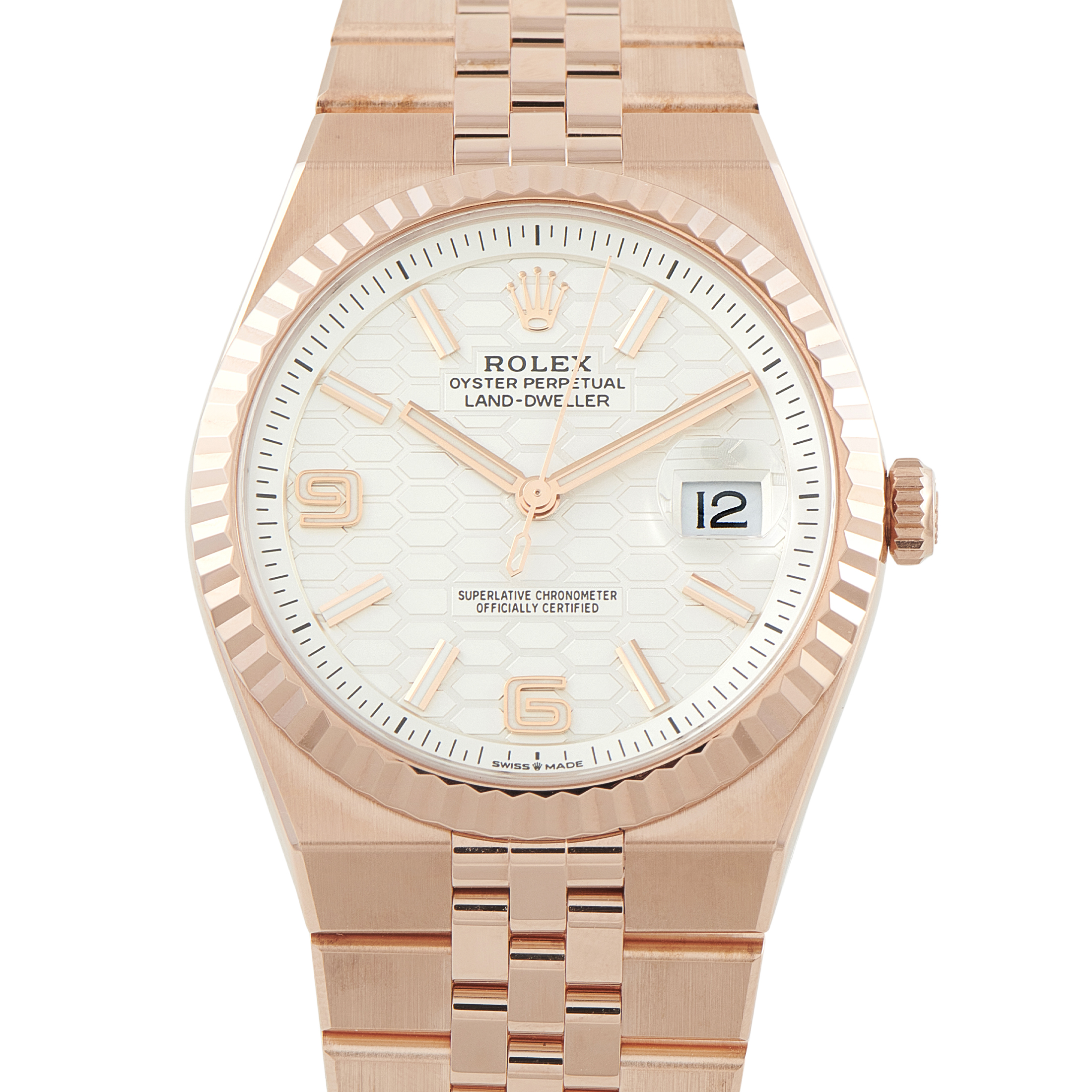 RolexLand-Dweller 40 Everose Gold Flat Jubilee Watch 127335