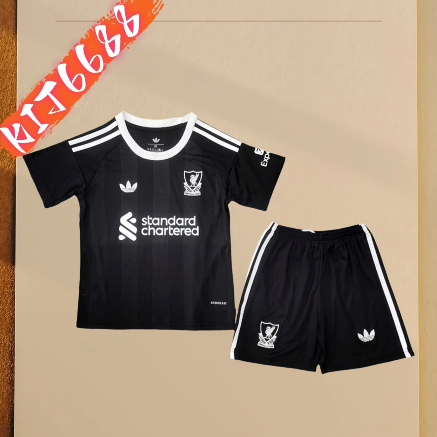 2025/2026 Liverpool Goalkeeper Football Shirt (Kids Kit socks)