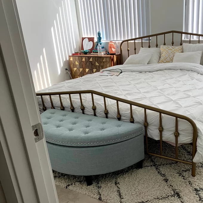 Roxann Upholstered Flip Top Storage Bench