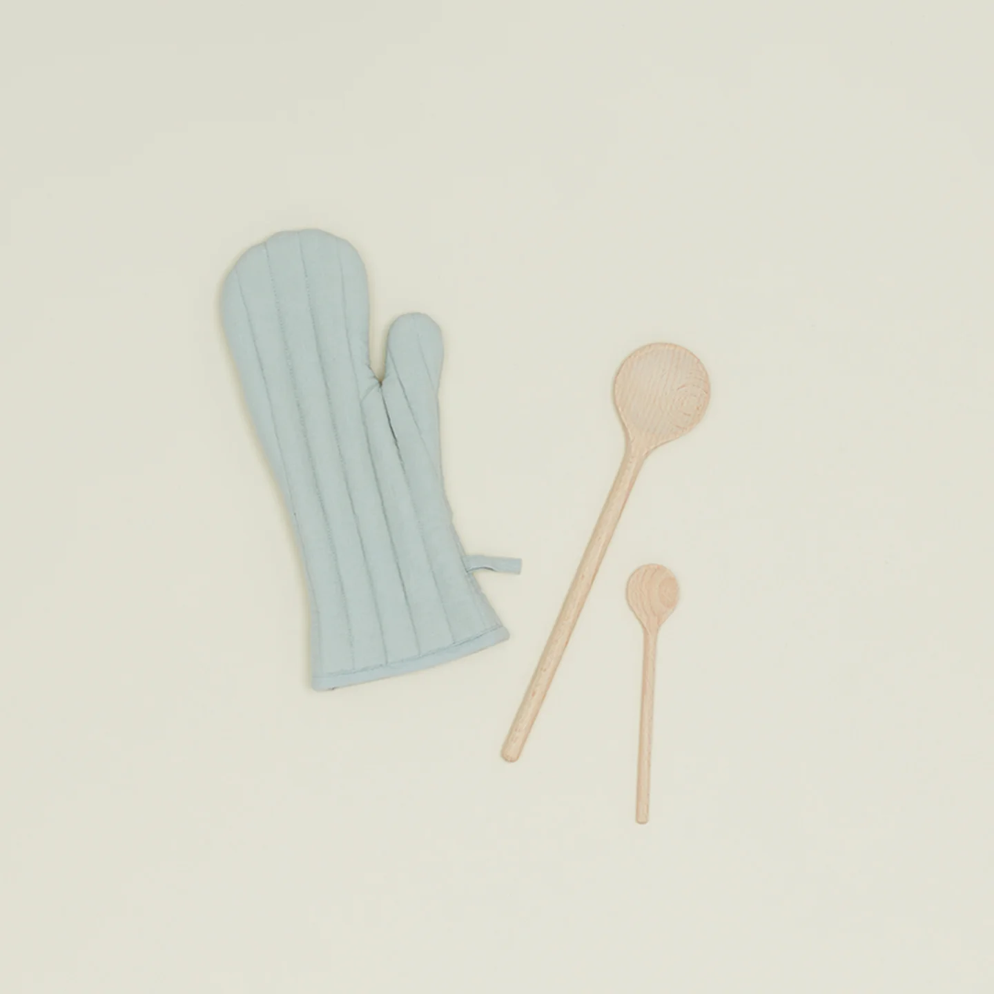 Simple Linen Oven Mitt - Sky
