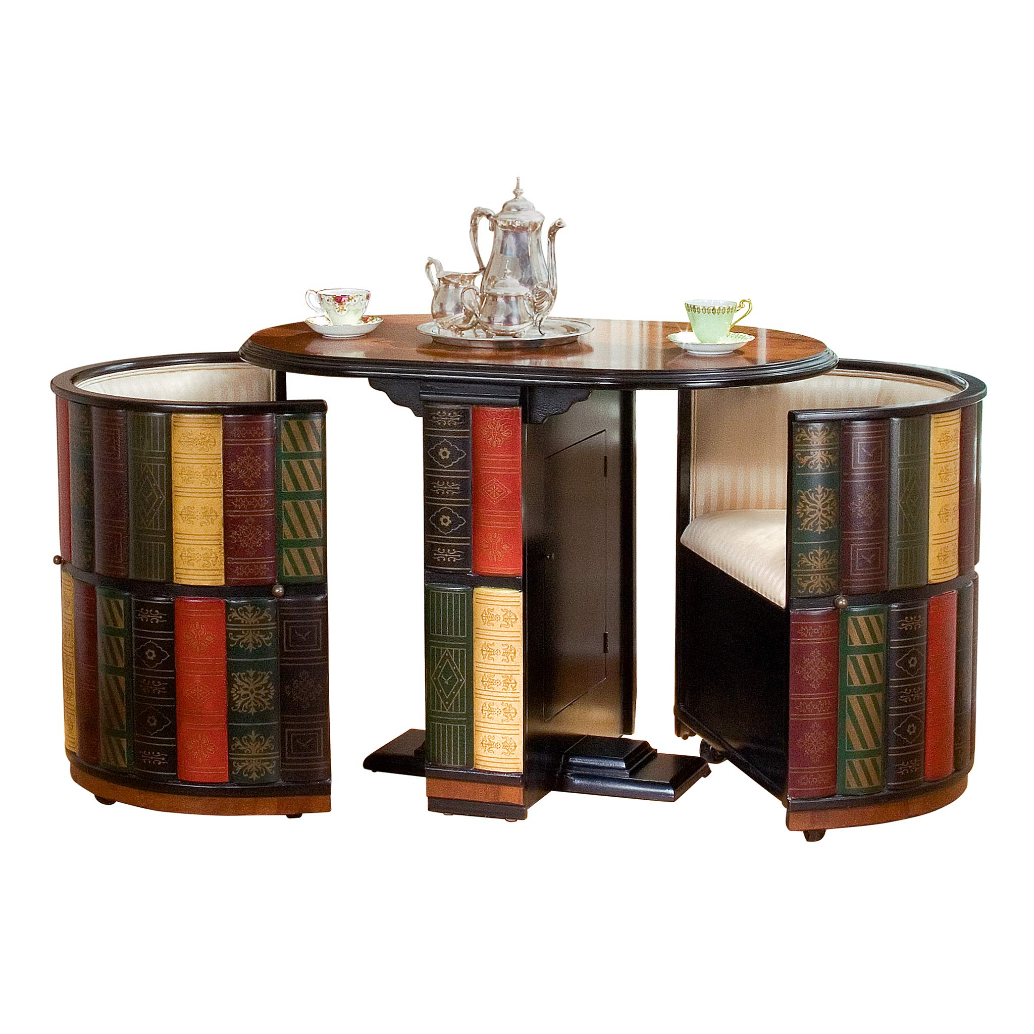 Nettlestone Library Nested Table and Chair Set with Storage MDF Wood, 41