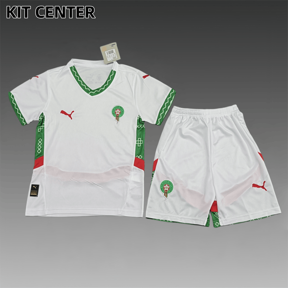 2025 Morocco Away Football Shirt (Adult Kids Kit socks )