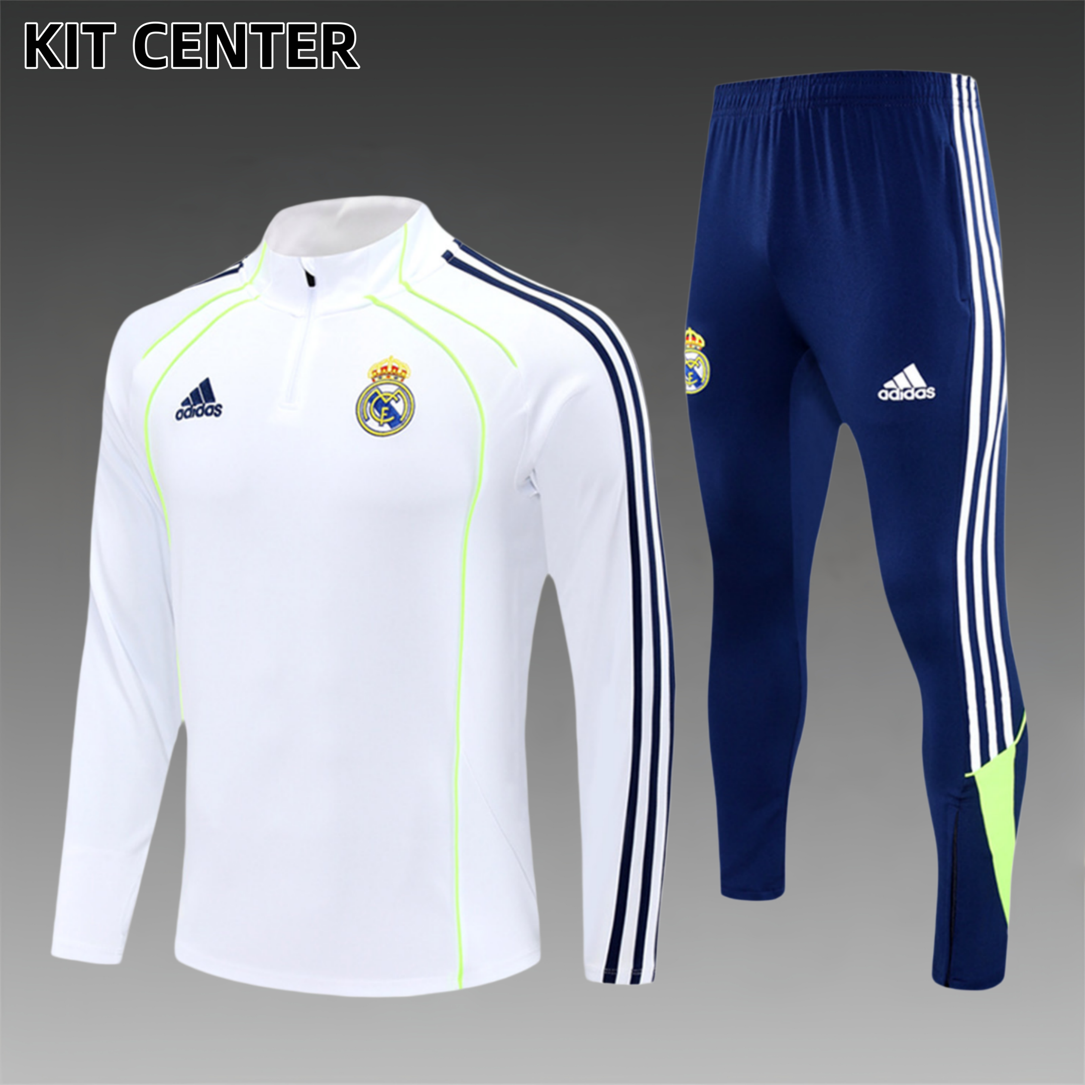 2025/2026 Real Madrid Adult Half Zip Training Kit (Adult Kit)