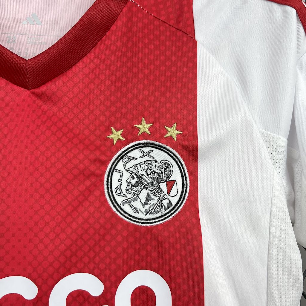 2025/2026 Ajax Home Football Shirt（Kids Kit socks）