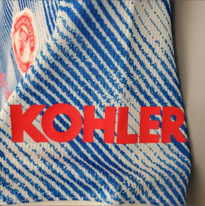 21/22 Manchester United Away retro football jersey