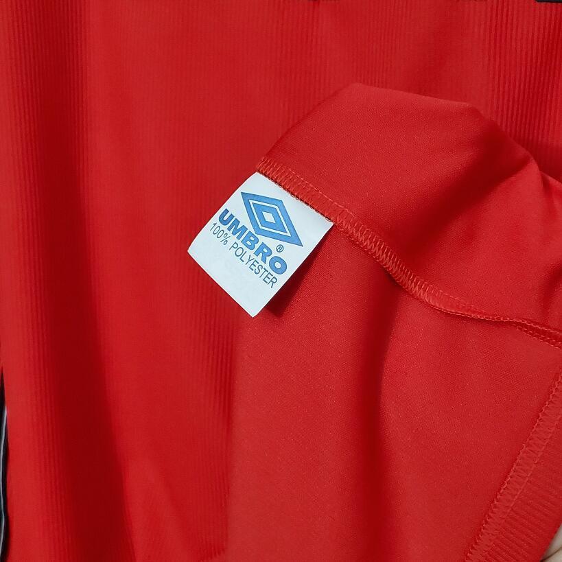 98/99 Manchester United home long sleeved retro football jersey