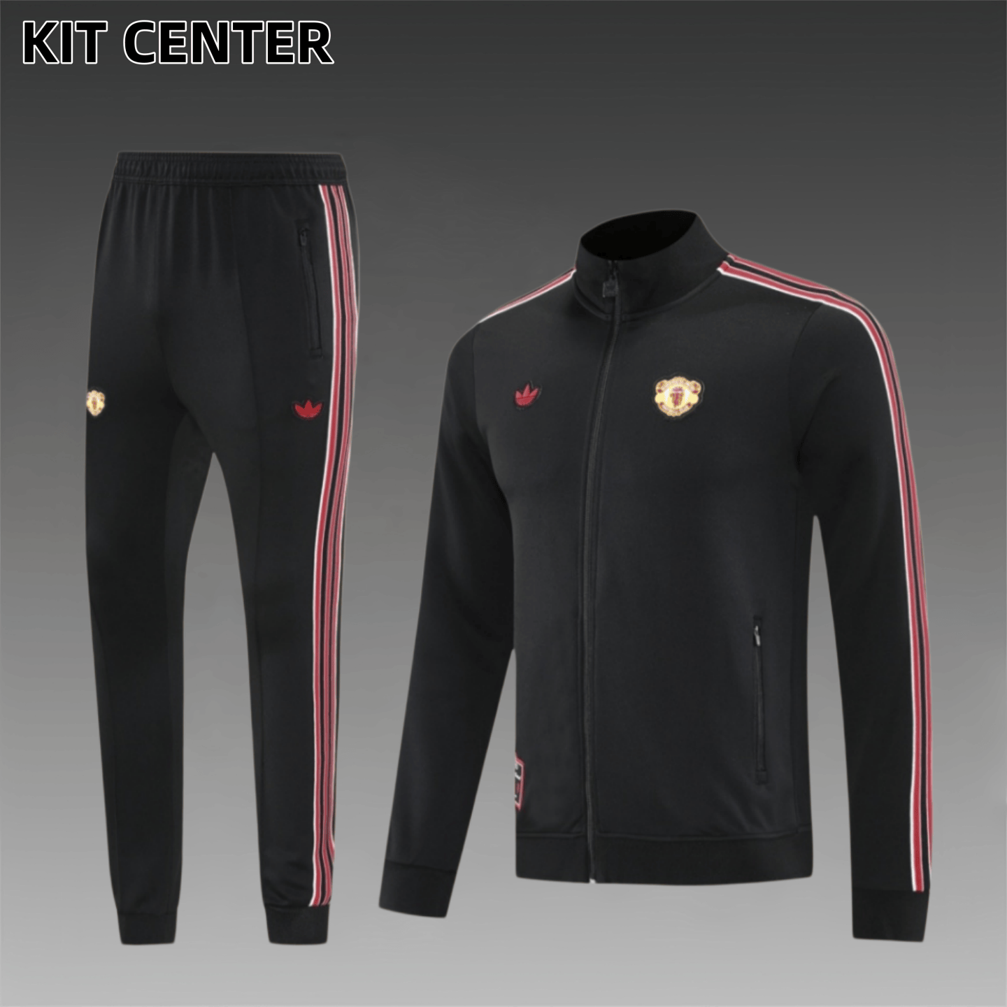 25/26 Manchester United Full Zipper Training Suit (Adult Set)