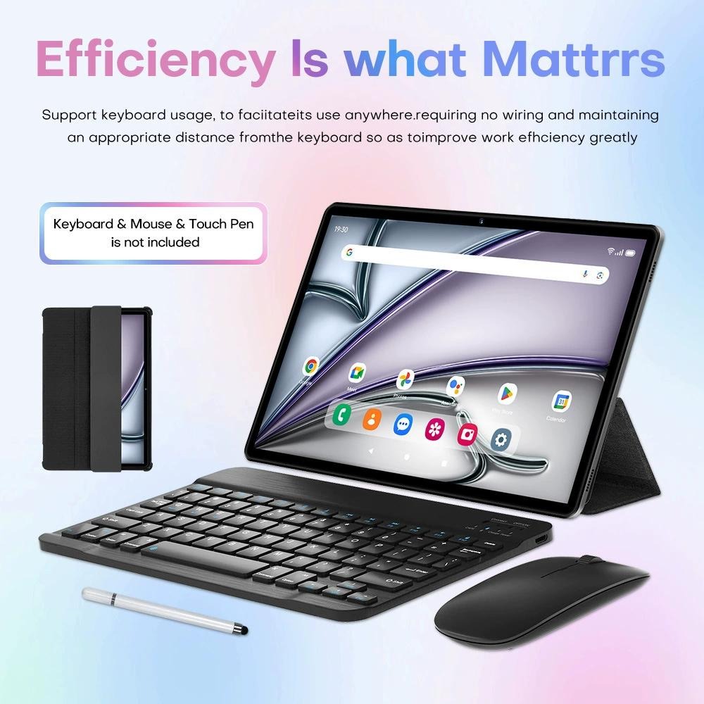 GPT-Pad8 Pro (mit Maus und Tastatur) 4G-fähiges Android-Smart-Tablet mit 10,1-Zoll-In-Cell-Bildschirm, 16+1TB, ultraflache Metallgehäuse, unterstützt Speicherkarten, Achtkernprozessor, 13-Megapixel-Kamera.