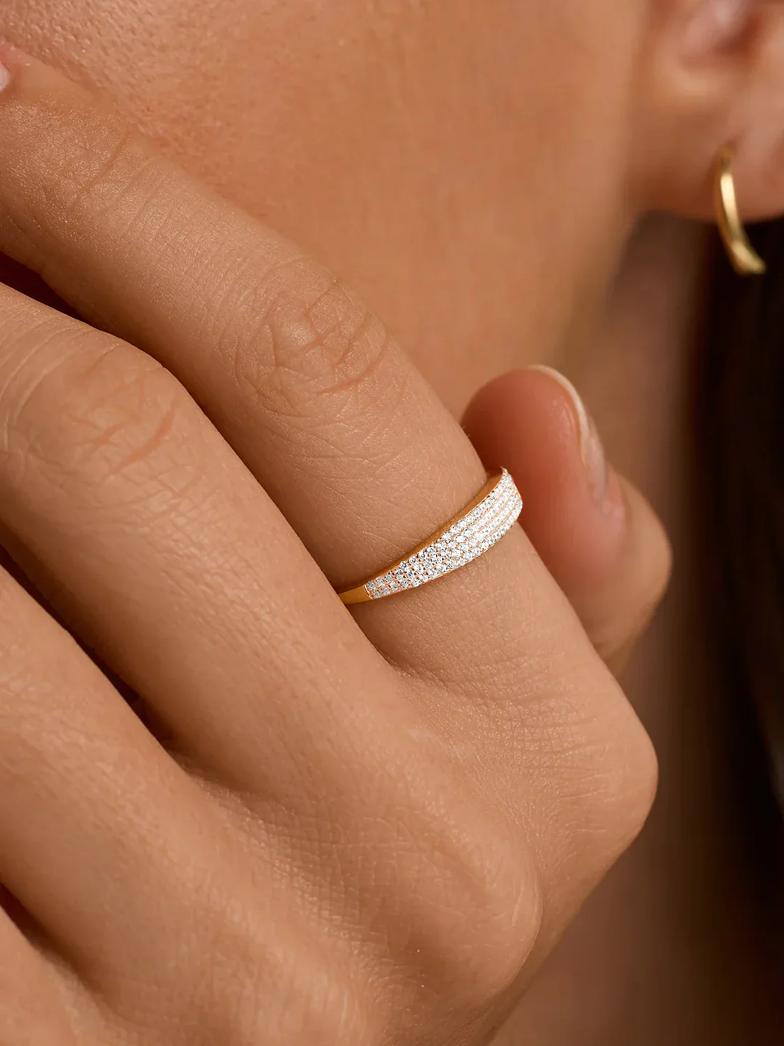 Pave Diamond Signet Ring