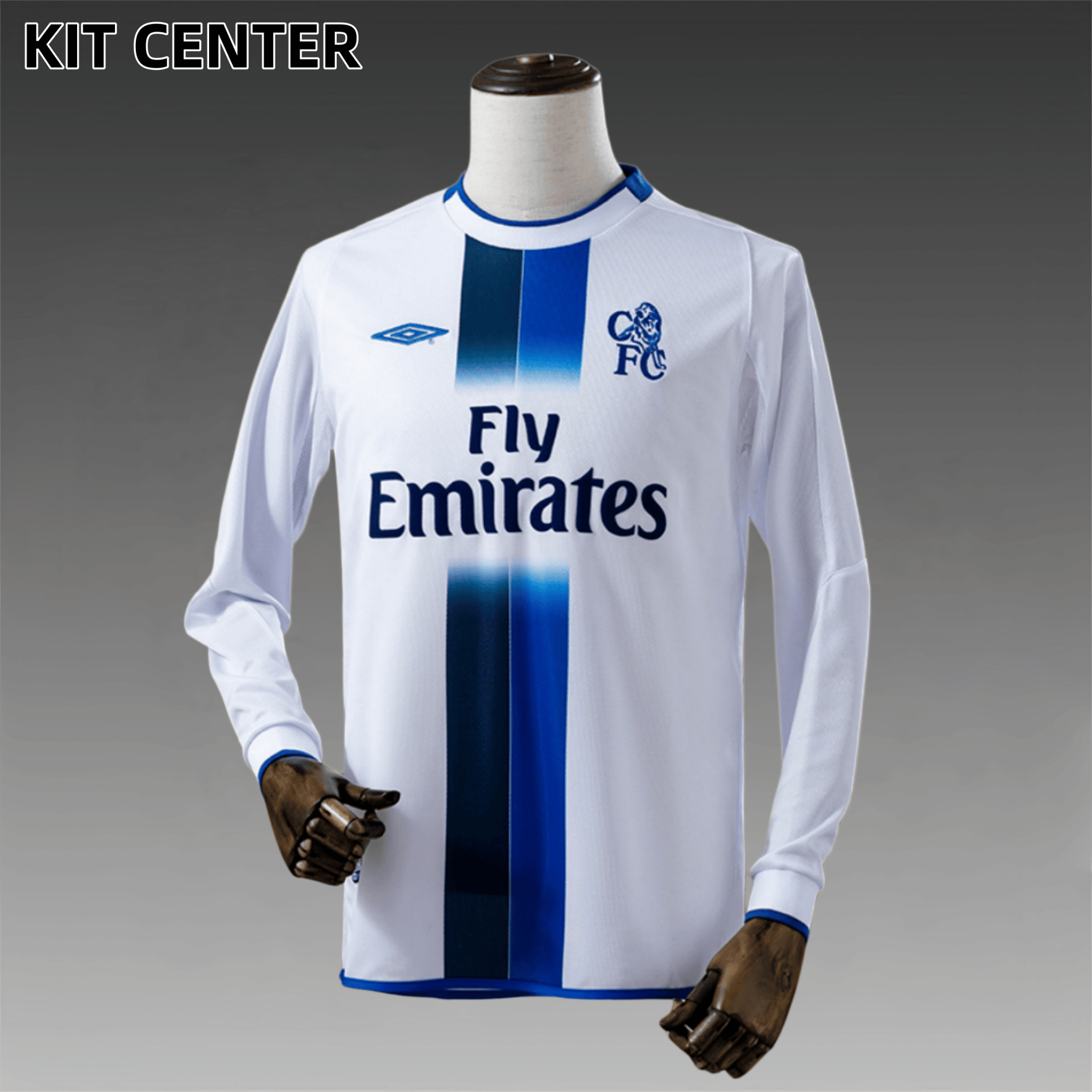 2003/2005 Chelsea away Long Sleeve Retro Football Shirt (Fans)