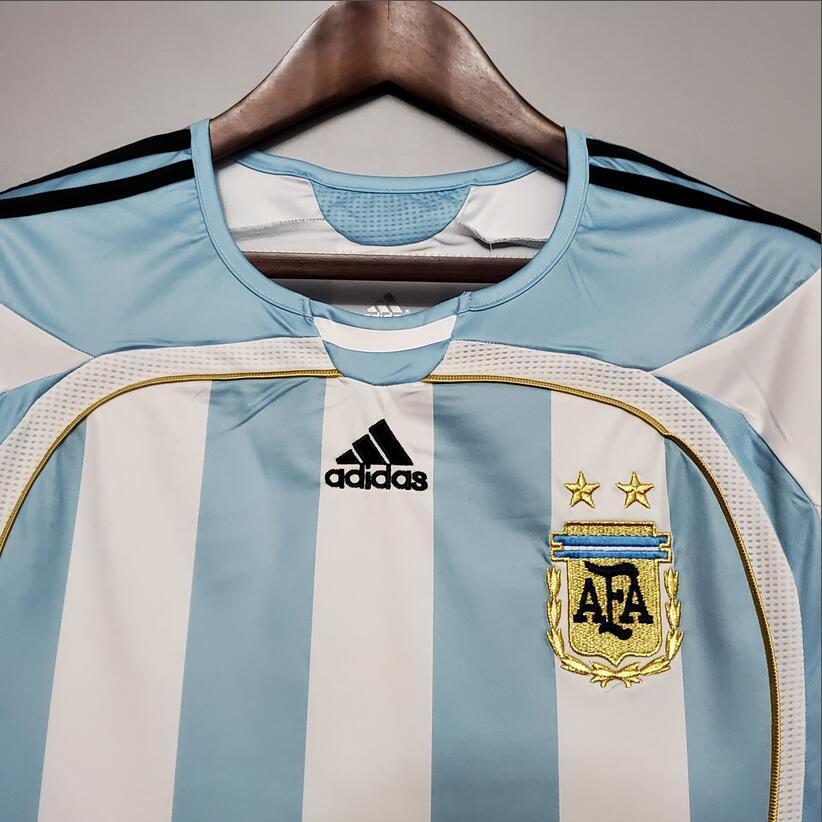 2006 Argentina Home Retro Football Shirt