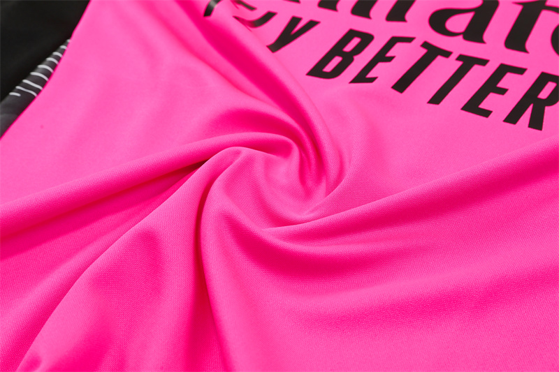 2024/2025 Real Madrid Rose Red Adult Half Zip Training Suit (Adult Kit)