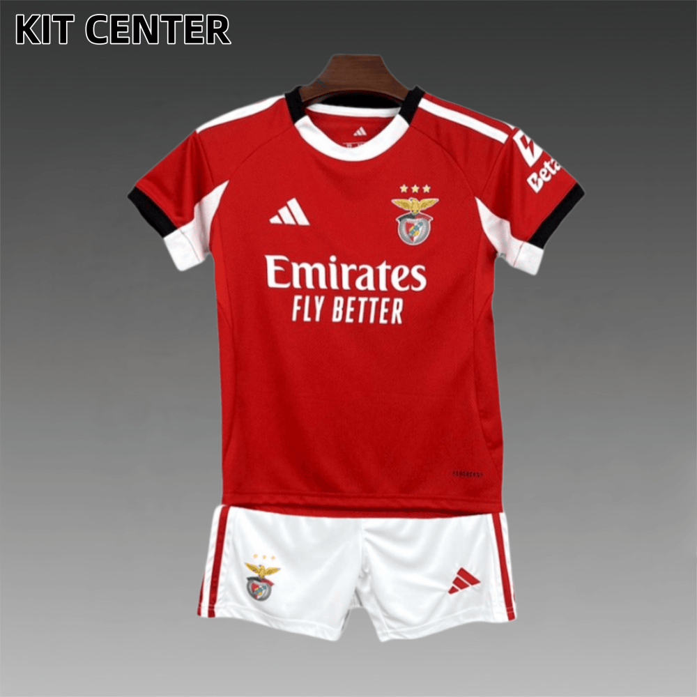 2025/2026 Benfica Football Club Home Football Shirt（Kids Kit socks）