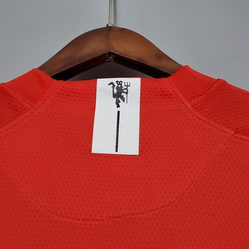 07/08 Manchester United  home Champions League version  retro football jersey