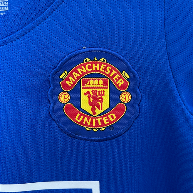 08/09 Manchester United Third Away ground Retro Football Soccer Kids Kit