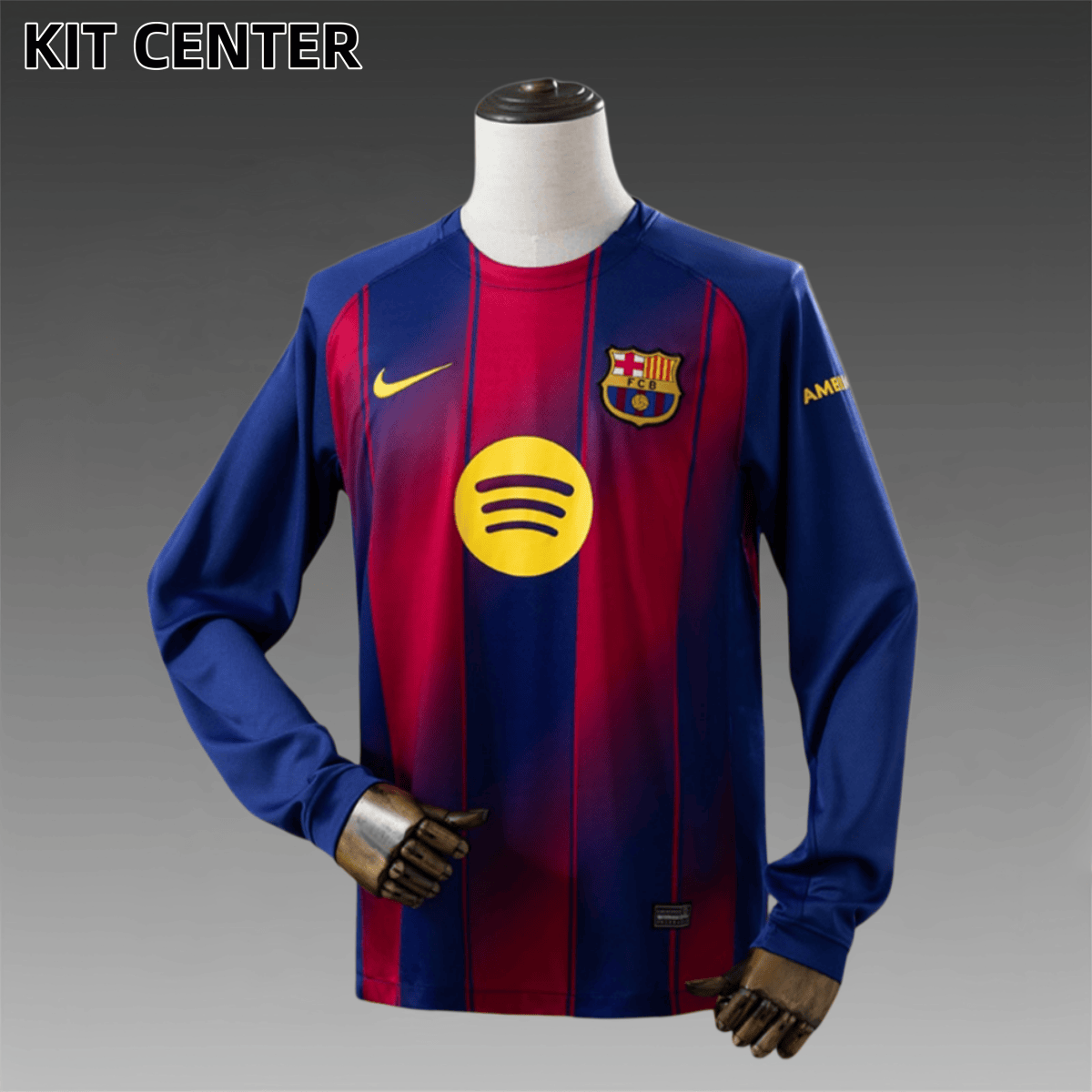 2025/2026 Barcelona home  Long Sleeve Football Jersey (Fans)