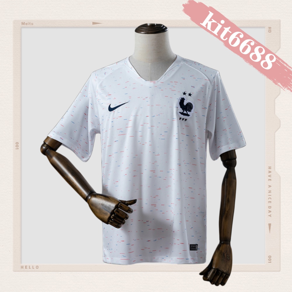 2018 France Away  Retro Football Shirt