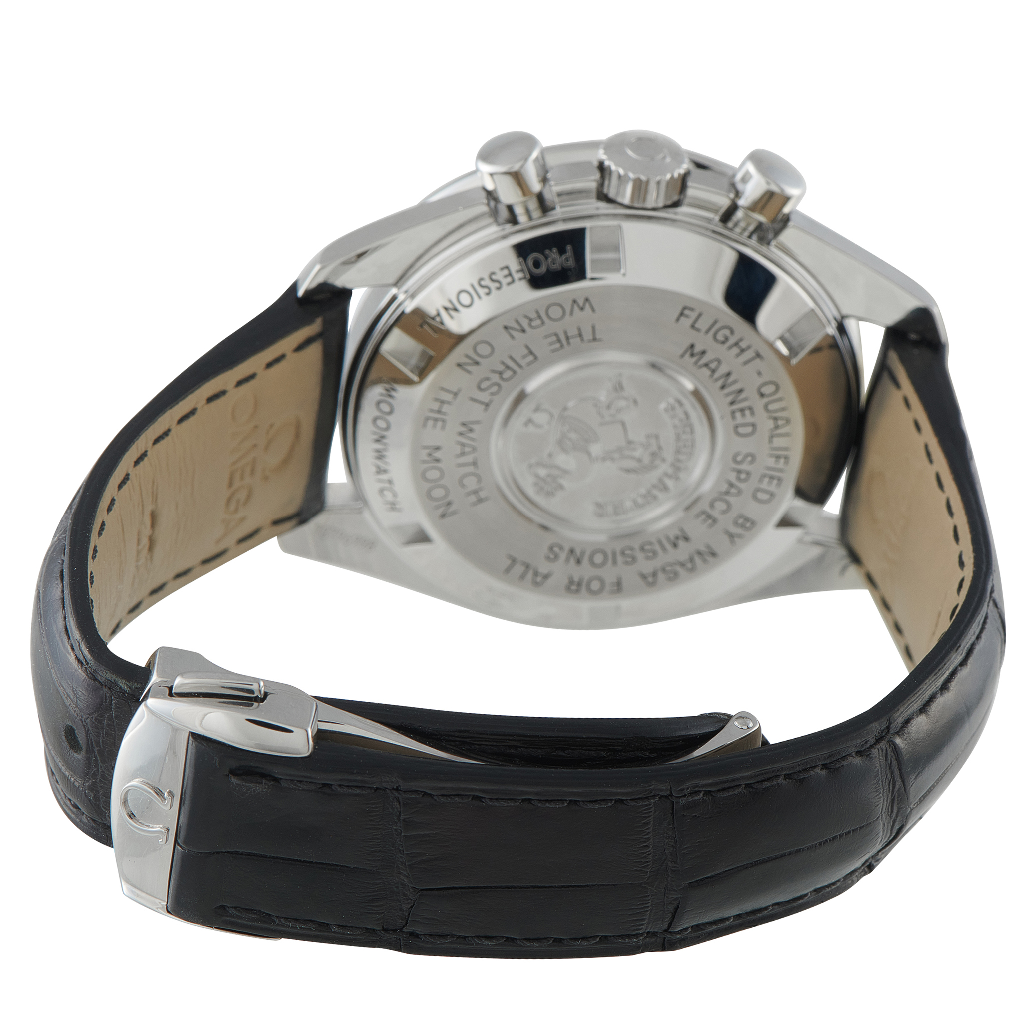 OmegaSpeedmaster Moonwatch Steel on Leather Watch 311.33.42.30.01.001