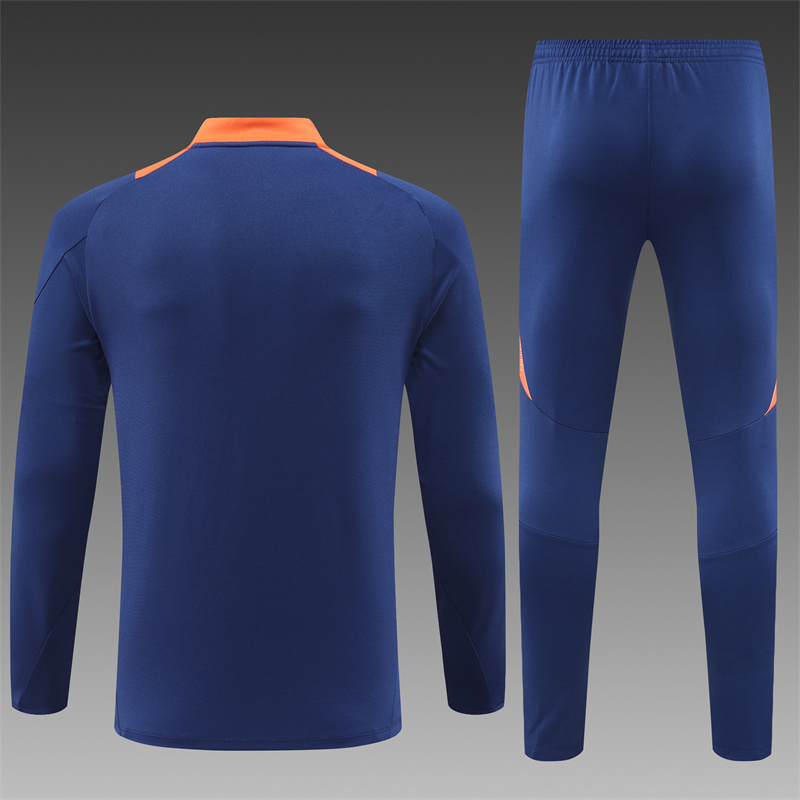 24/25 Manchester United royal blueHalf Zip Training Kit (Adult Kids Kit)