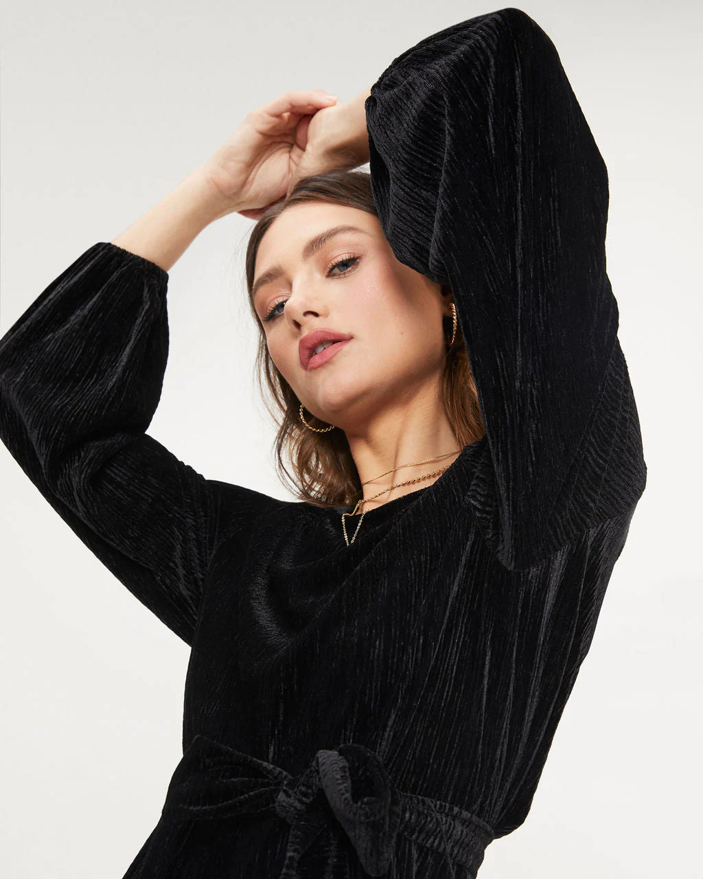 Harlyn Velvet Tie Dress