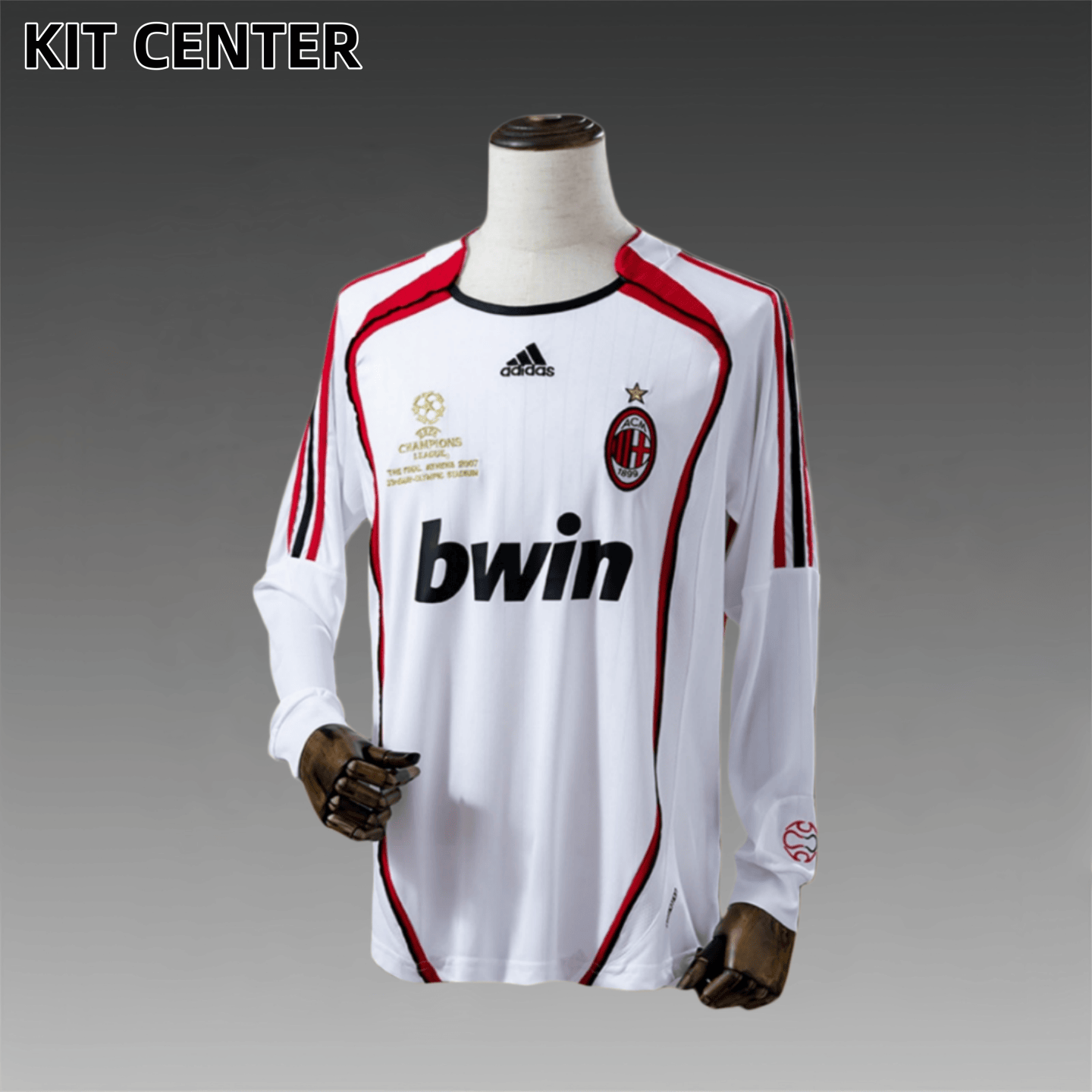 2006/2007 AC Milan Away Retro Long Sleeve Football Shirt