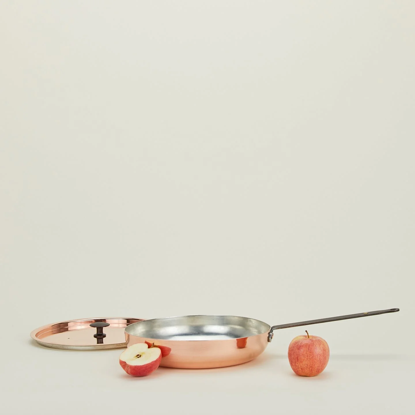 Copper Frying Pan with Lid