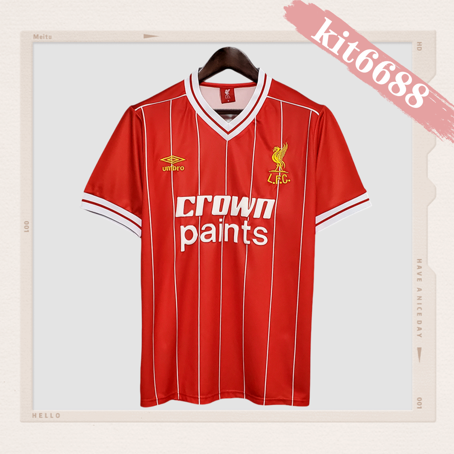 1984 Liverpool Retro Home Football Shirt