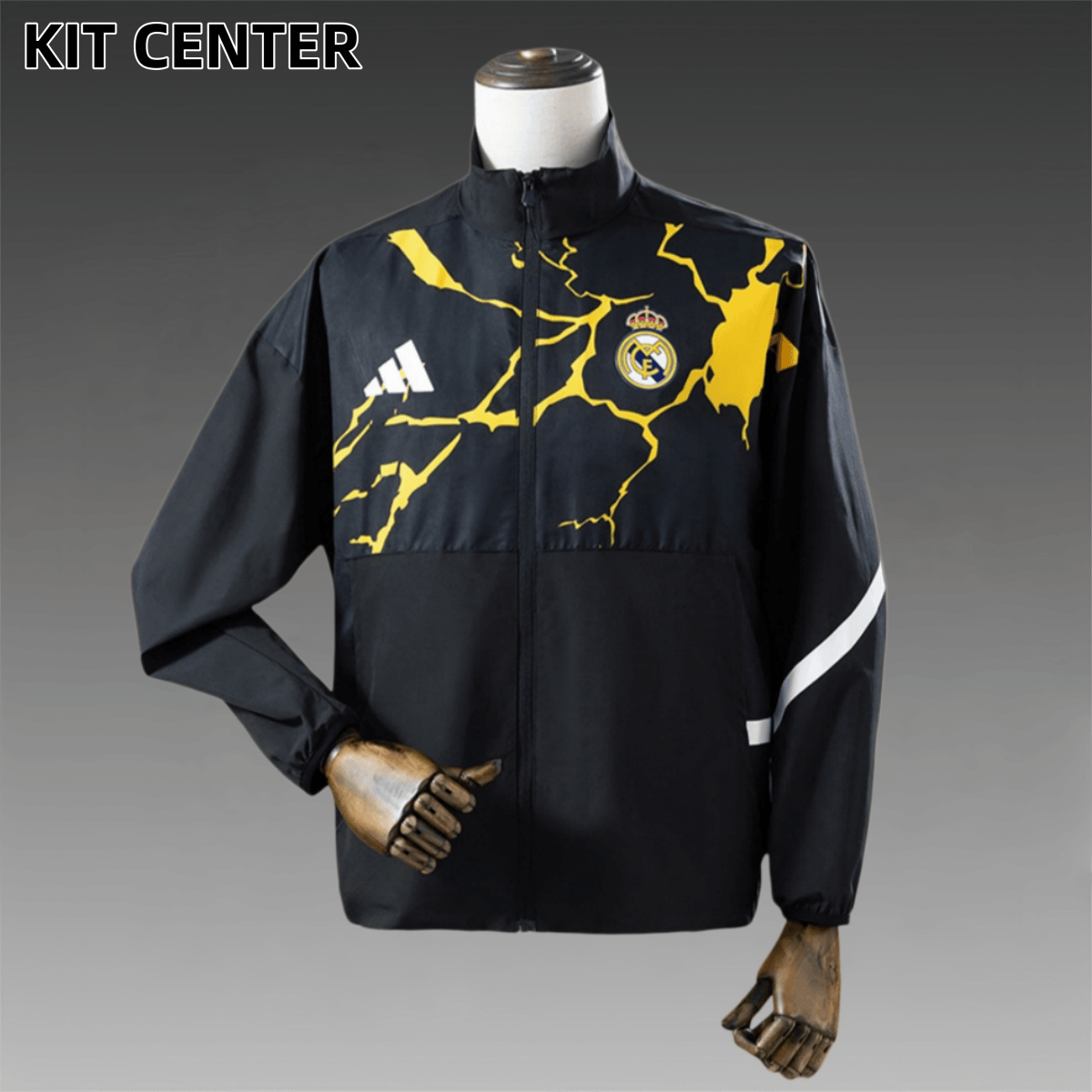 2025/2026 Real Madrid trench coat windbreaker( Black )