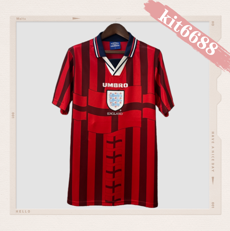 1998 England Away  Retro Football Soccer jerseys