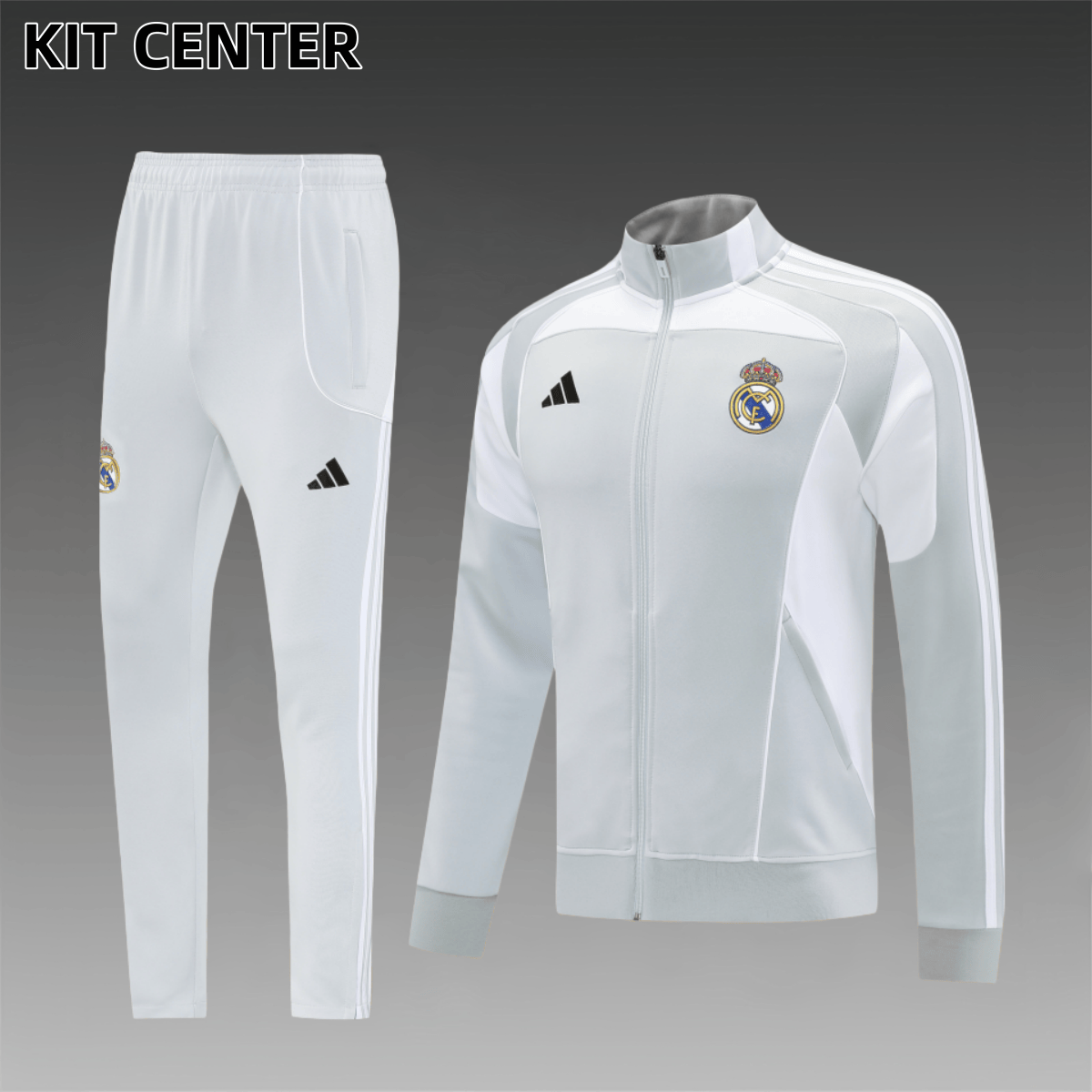 25/26 Real Madrid Full Zipper Training Suit (Adult Set)