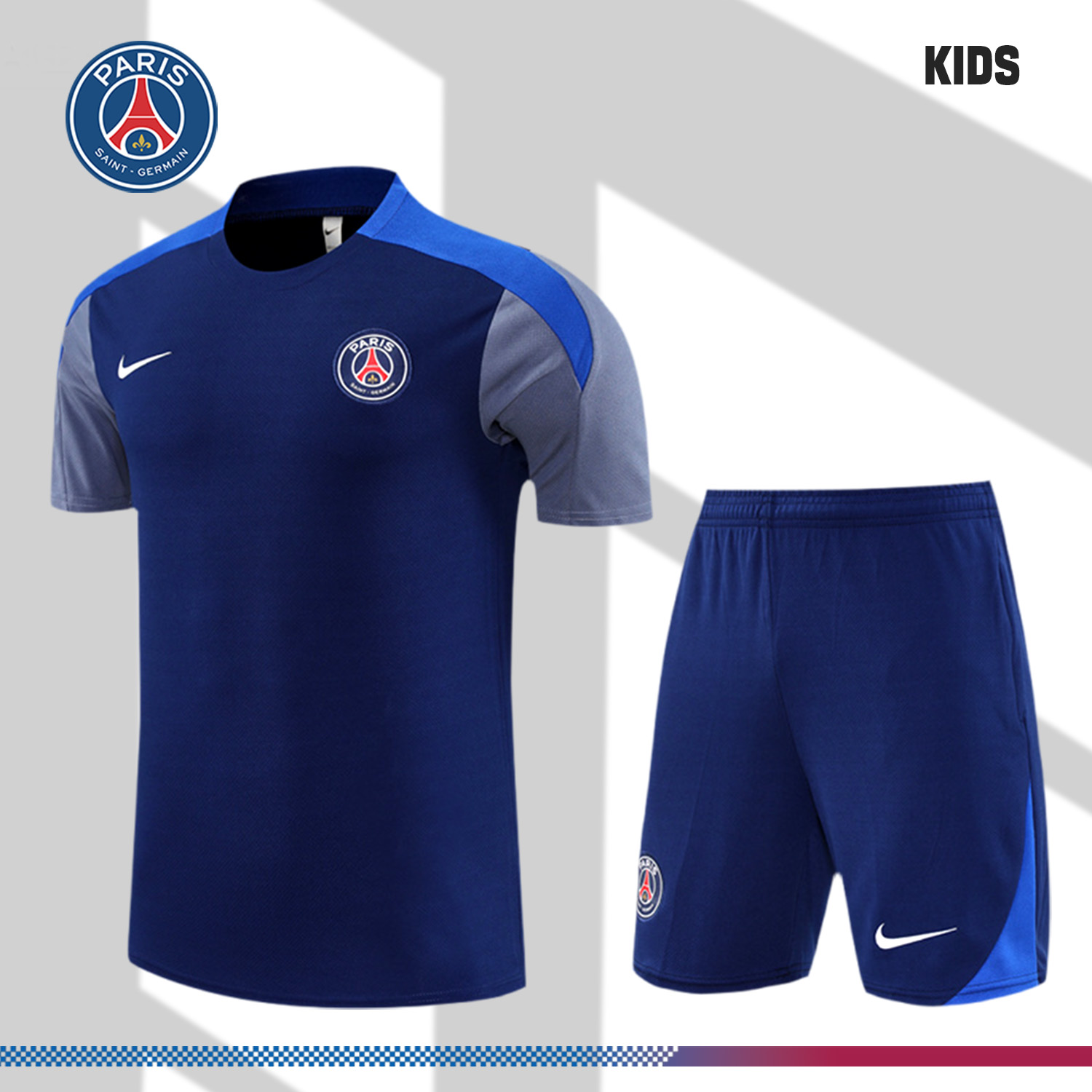 2025/2026 Paris Saint Germain Short Sleeve Training Kit (Kids Kit)