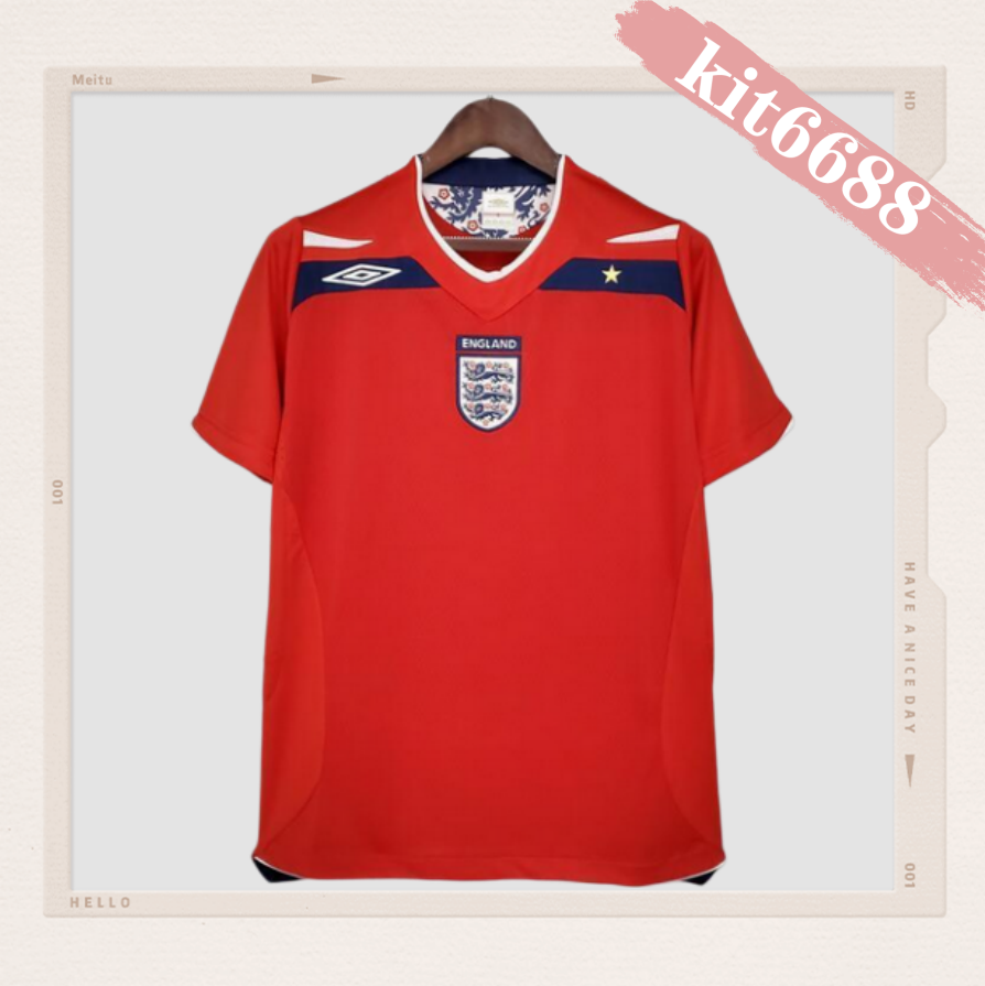 08/10 England away Retro Football Soccer jerseys