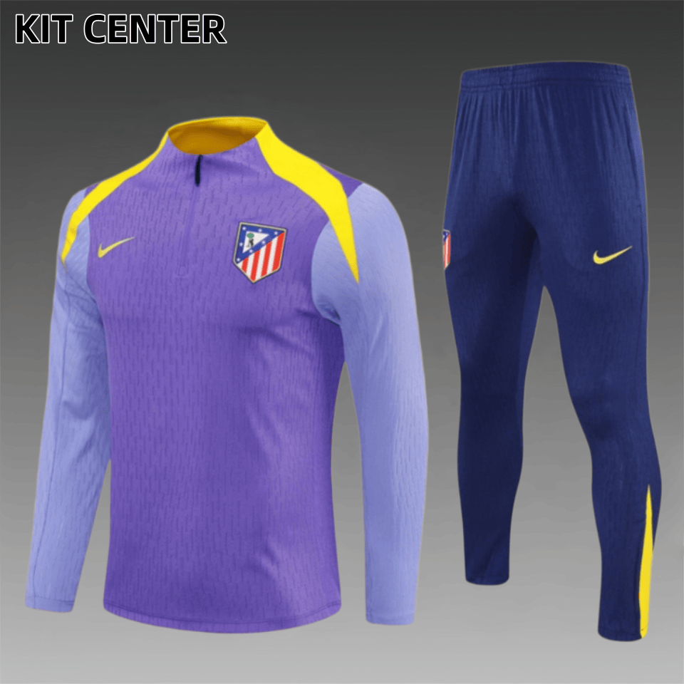 25/26 Atletico Madrid Half Pull Training Uniform (adult Kids Kit)