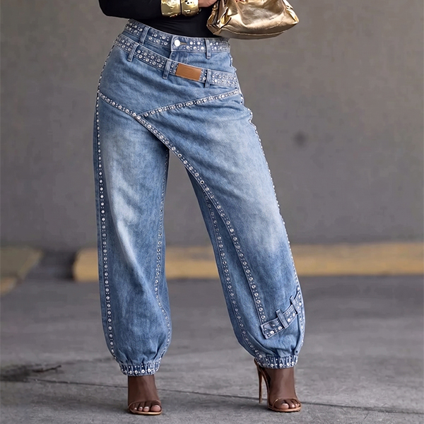 HIGH-WAIST JEANS MET