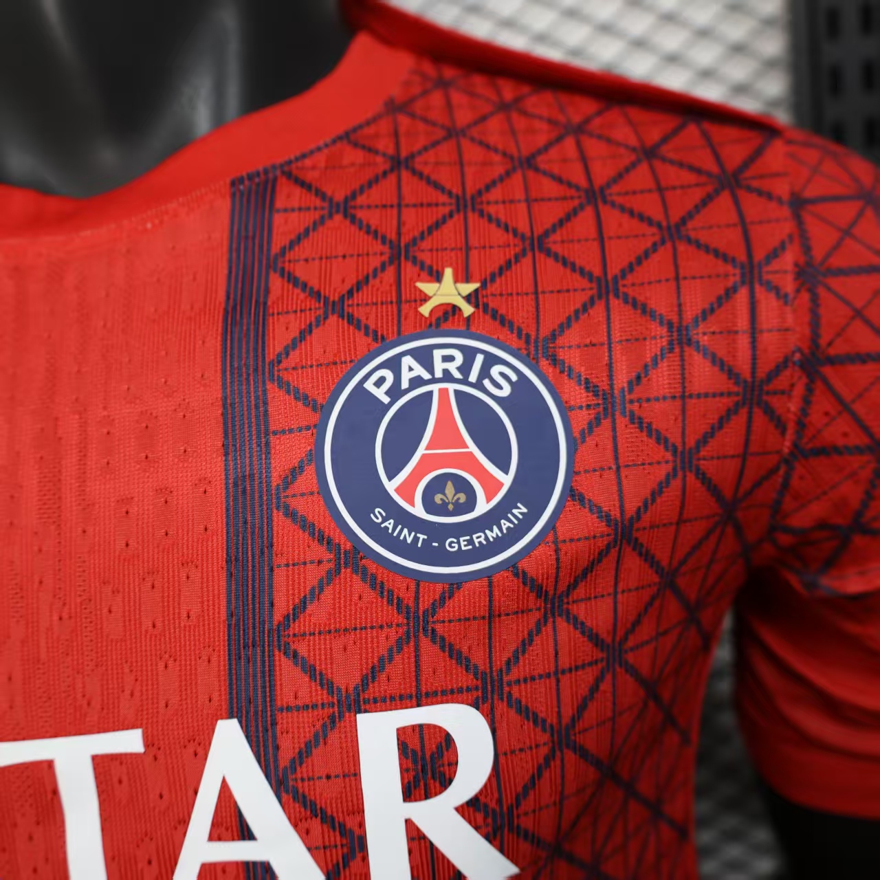 2025/2026 Paris Saint-Germain Red Special Edition European Cup Champions Jersey (Player Edition)