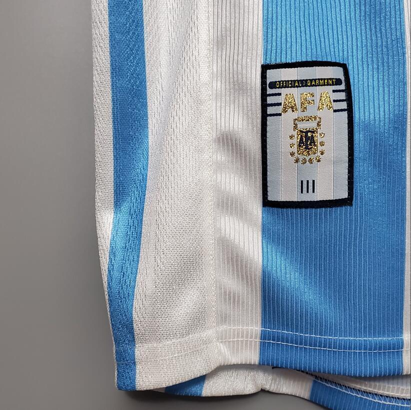 1998 Argentina Home Retro Football Shirt