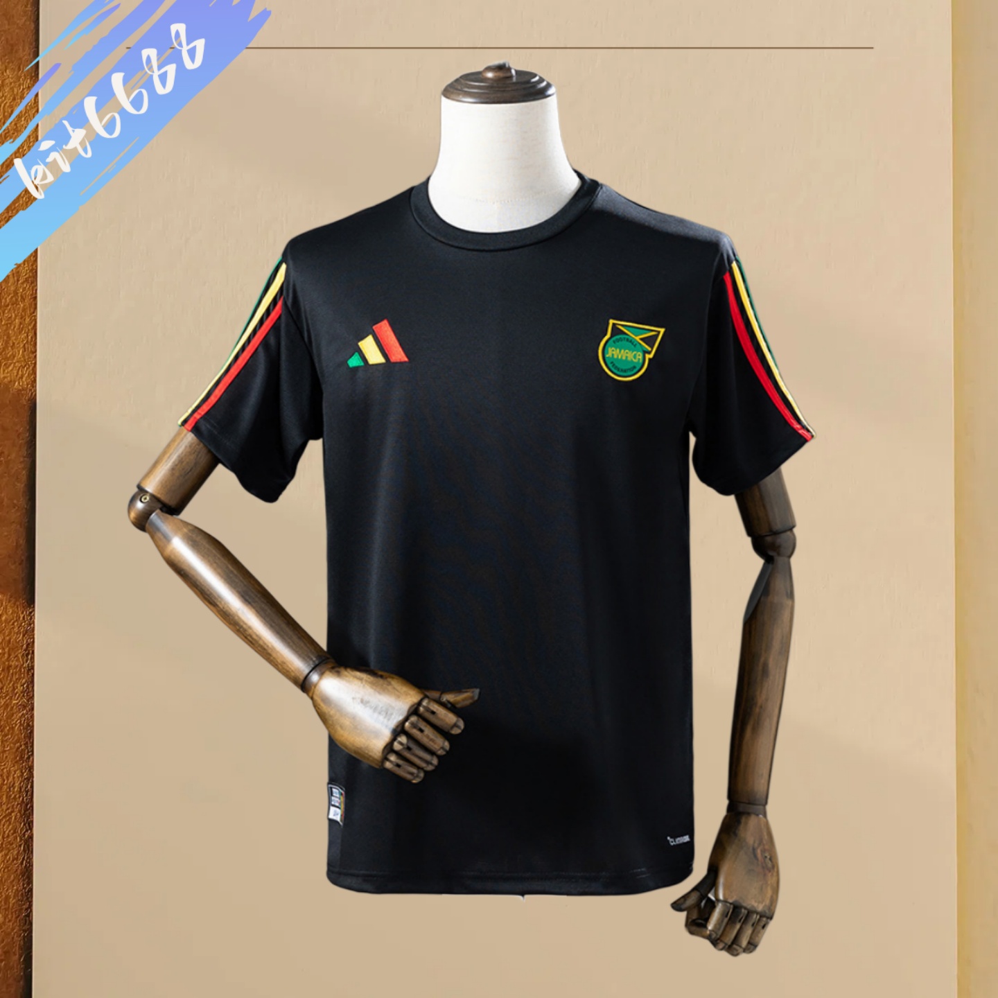 2026 Jamaica Pre-Matchblack Football Shirt (Fans version)