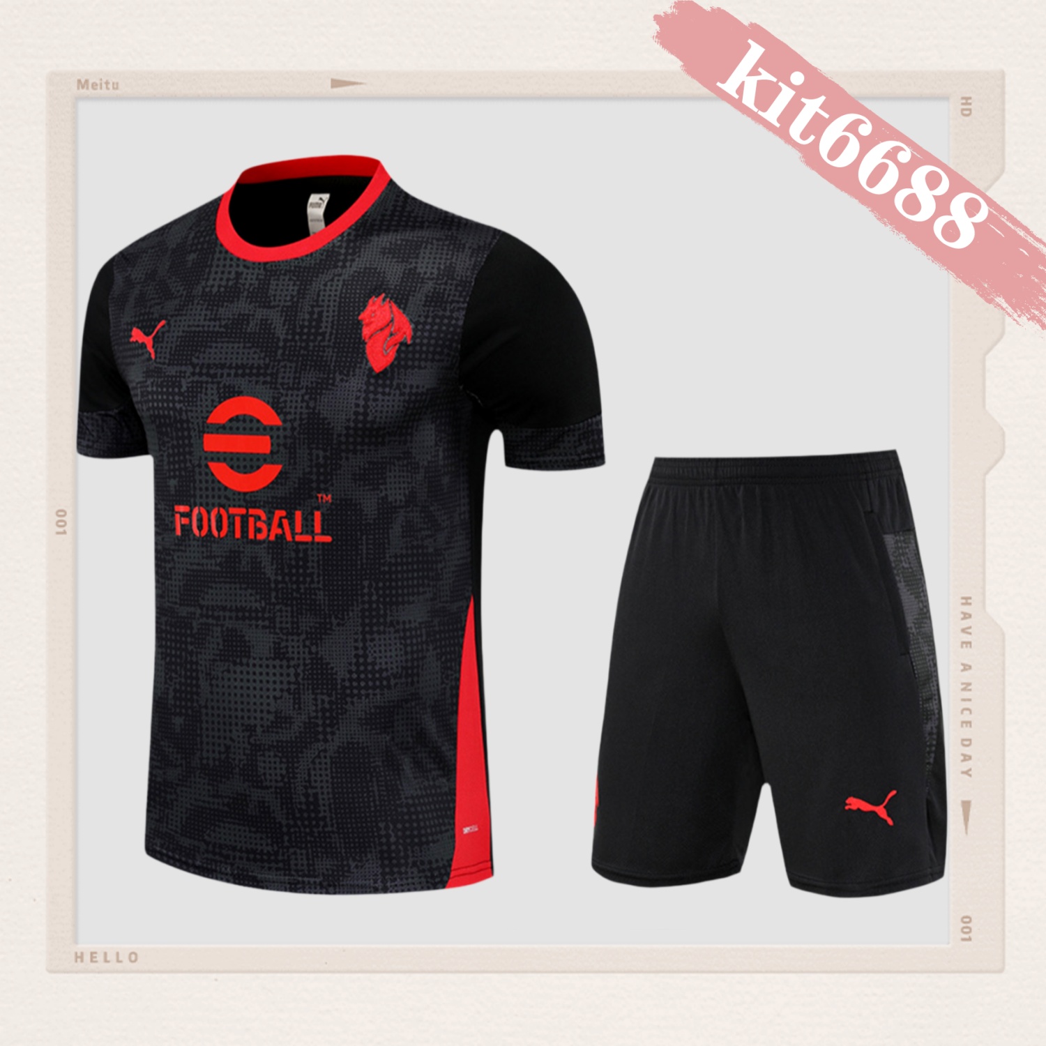 2025/2026 AC Milan Adult Short Sleeve Training Wear (Adult kit)