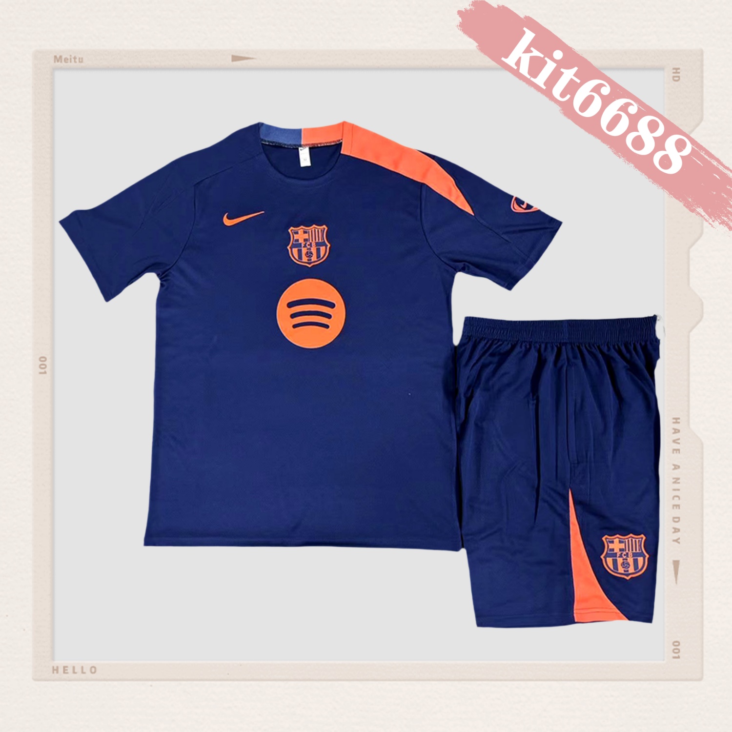 2025/2026 Barcelona adult short-sleeved training suit (adult kit)