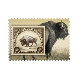 American Bison Stamps