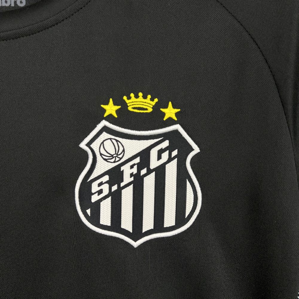 2025/2026 Santos Black Goalkeeper Football Shirt (Fan Edition)