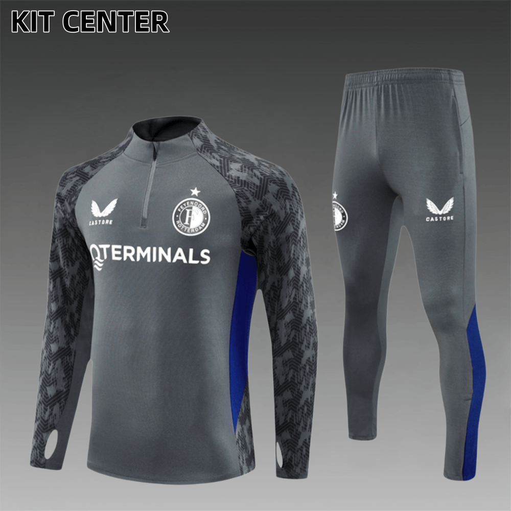 2025/2026 Feyenoord Adults Half-Zip Training Kits (Adult kit)
