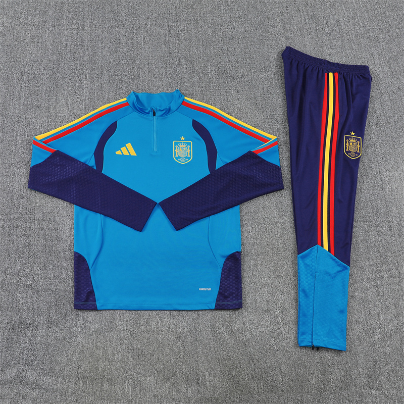 26/27 Spain Hu Lanse Half Zip Training Kit (Adult Kids Kit)