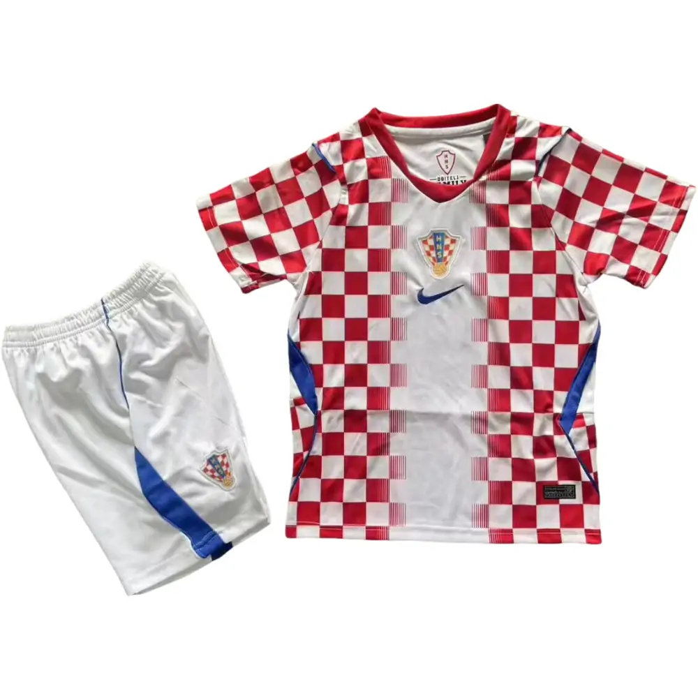 2026 World Cup Croatia Home Jersey Children's Set - Fans Edition