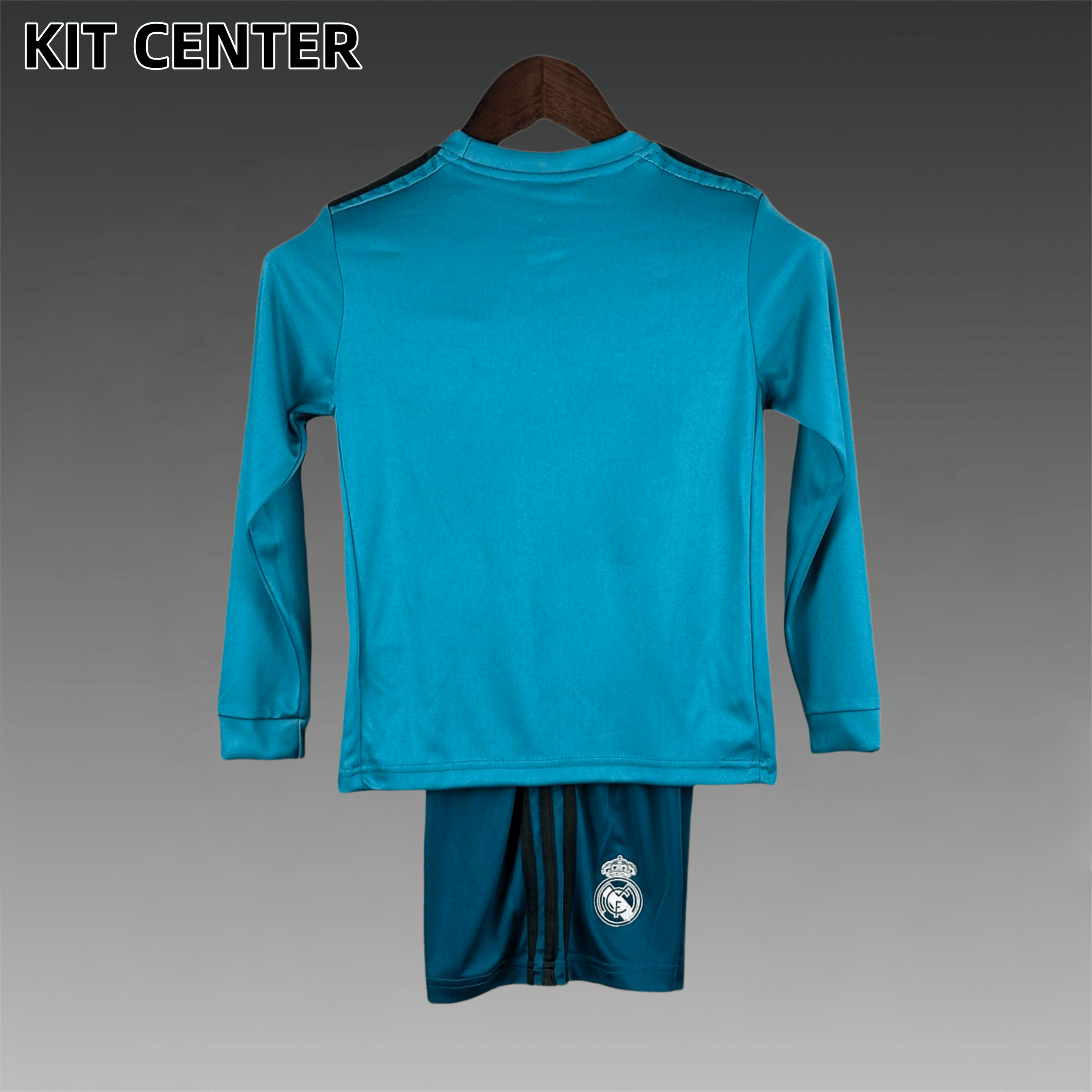 2017/2018 Real Madrid Third Away long sleeves Retro Kids Set
