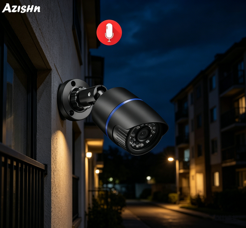 Gadinan 3.6mm 5MP Motion Detection IP Camera 48V POE The CUT With IR Night Vision Audio AI Security Outdoor Surveillance Camera