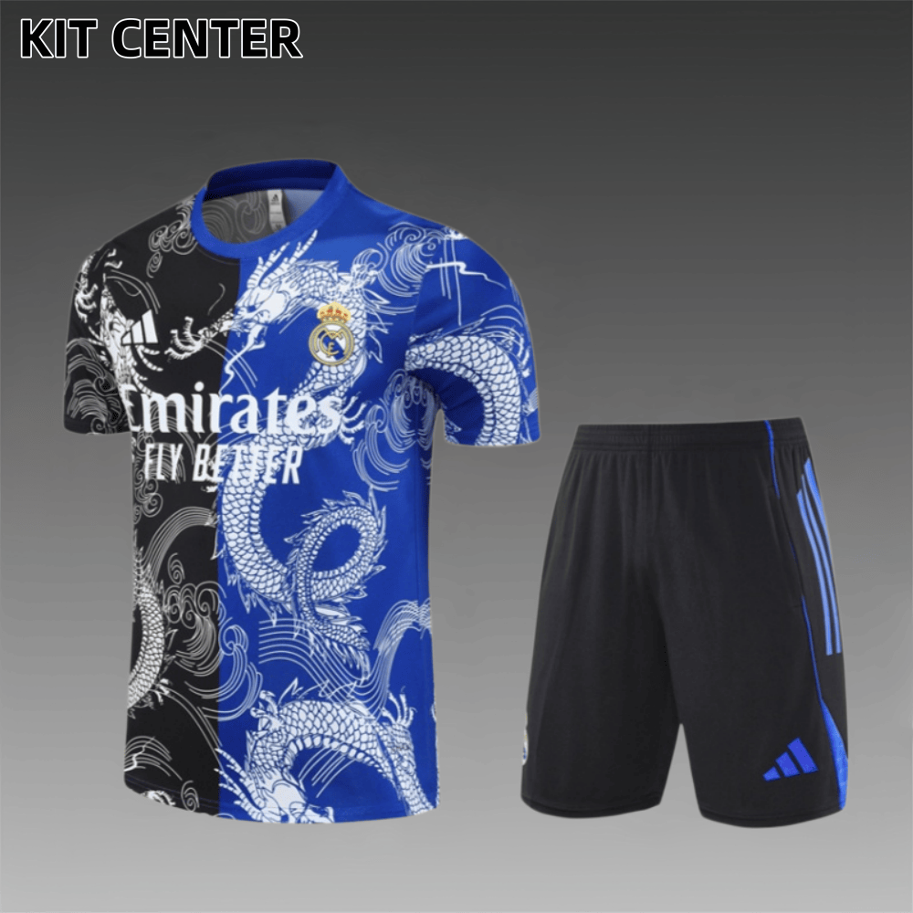 25/26 Real Madrid Hei Lan Short Sleeve Training Wear ( Adult kit Kids )