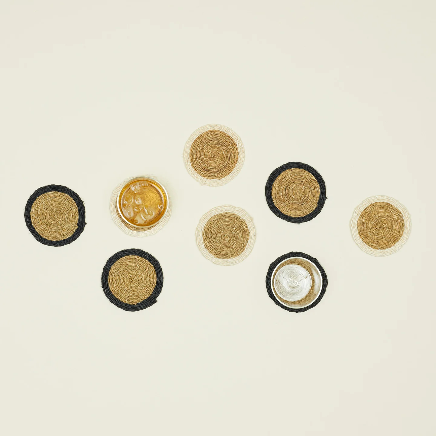 Edge Coasters, Set of 4 - Ivory