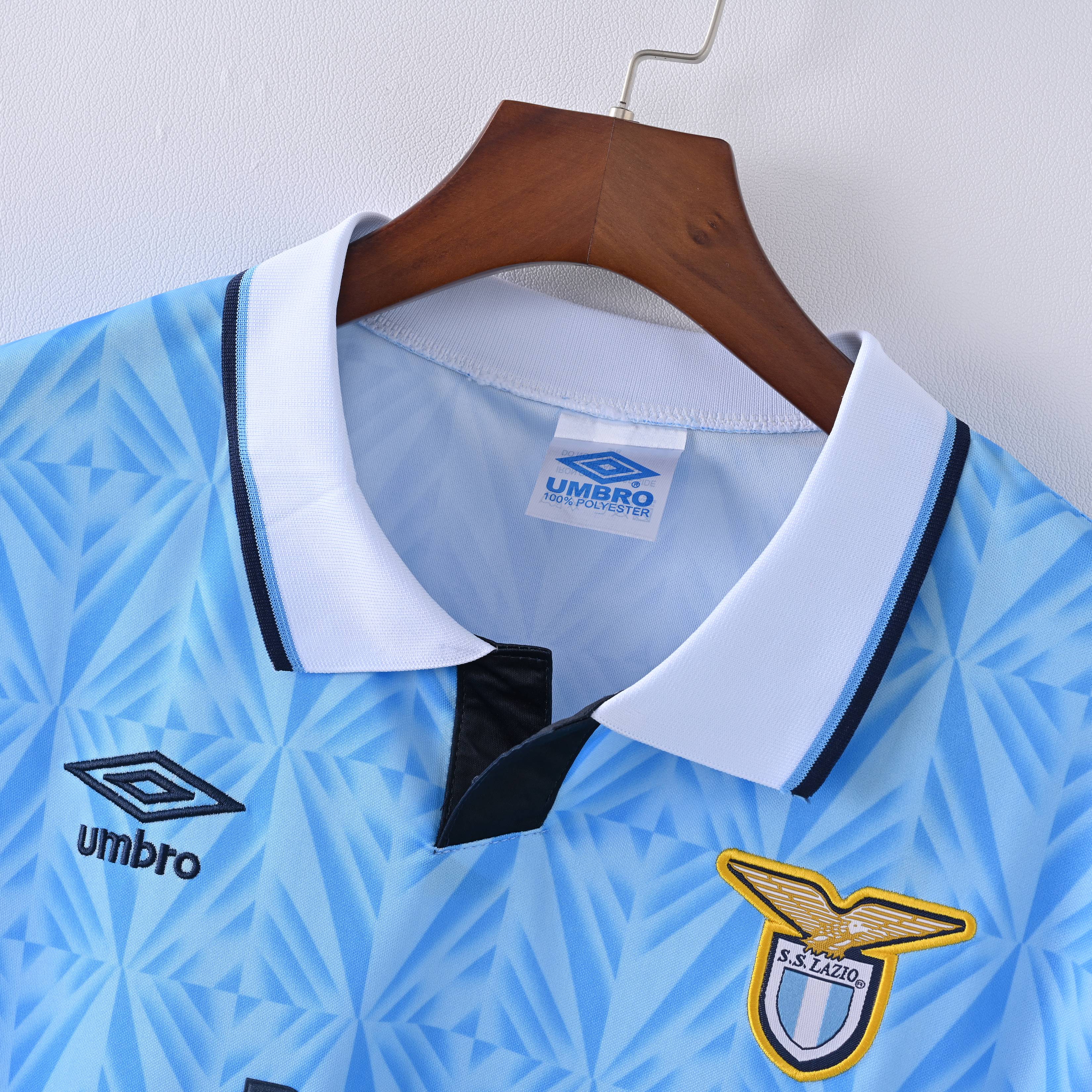 1991/1992 Lazio Home Retro Football Shirt